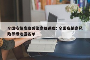全国疫情高峰感染高峰进度: 全国疫情高风险等级地区名单