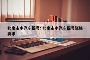 北京市小汽车摇号: 北京市小汽车摇号资格要求